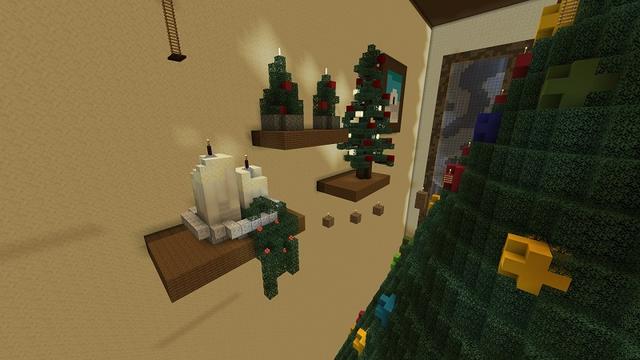 Screenshot of the Minecraft Bedrock Marketplace product Holiday Parkour created by Diamond Studios.