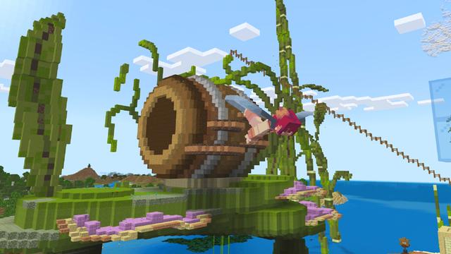 Screenshot of the Minecraft Bedrock Marketplace product Island Resort created by Diamond Studios.