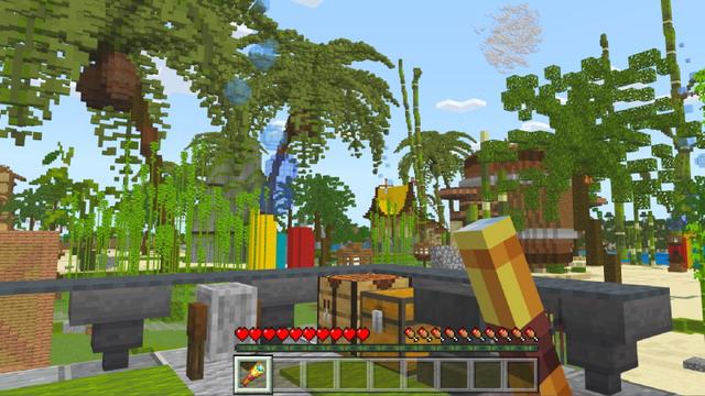 Screenshot of the Minecraft Bedrock Marketplace product Island Resort created by Diamond Studios.