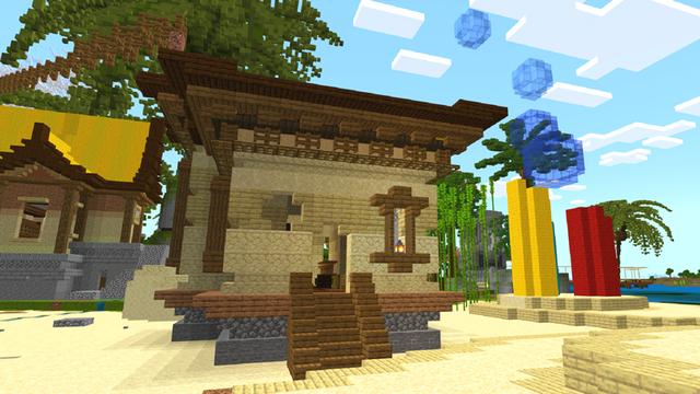 Screenshot of the Minecraft Bedrock Marketplace product Island Resort created by Diamond Studios.