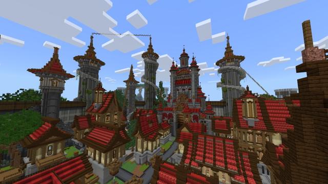 Screenshot of the Minecraft Bedrock Marketplace product Medieval Castle created by Diamond Studios.
