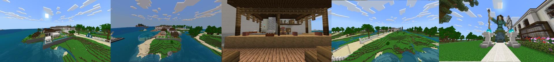 Panorama of the Minecraft Bedrock Marketplace product Millionaires Mansion created by Diamond Studios.