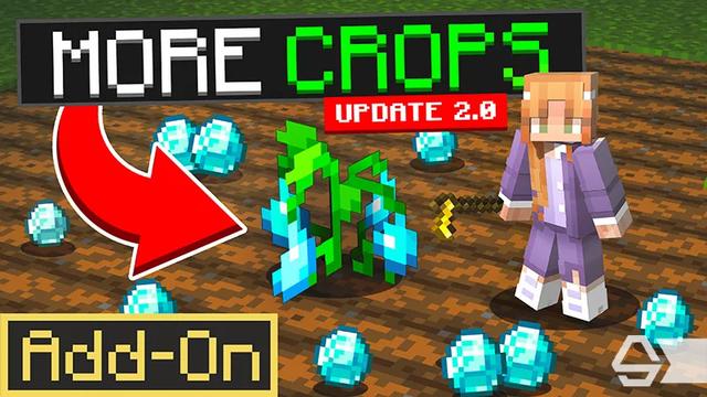 Thumbnail of the Minecraft Bedrock Marketplace product More Crops Add-On created by Diamond Studios.