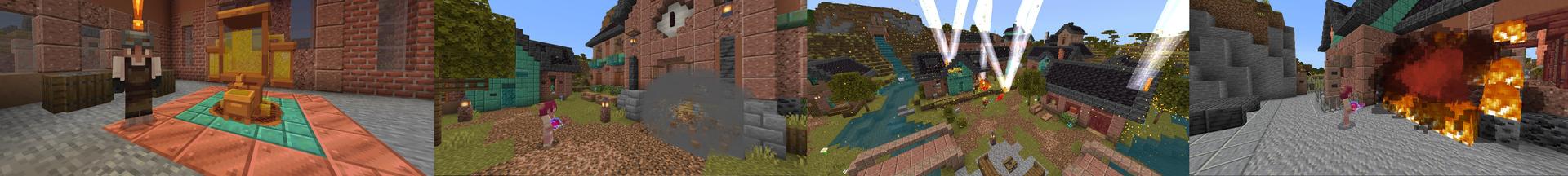 Panorama of the Minecraft Bedrock Marketplace product More Potions created by Diamond Studios.
