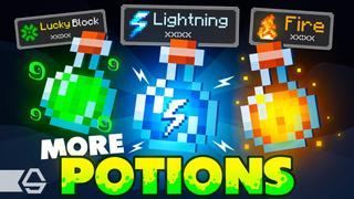 Thumbnail of the Minecraft Bedrock Marketplace product More Potions created by Diamond Studios.