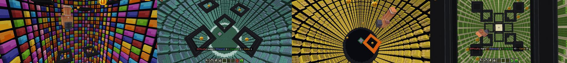 Panorama of the Minecraft Bedrock Marketplace product Moving Dropper created by Diamond Studios.