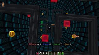 Screenshot of the Minecraft Bedrock Marketplace product Moving Dropper created by Diamond Studios.