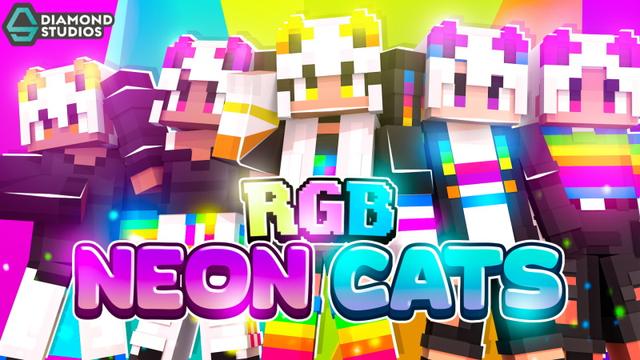Thumbnail of the Minecraft Bedrock Marketplace product RGB Neon Cats created by Diamond Studios.
