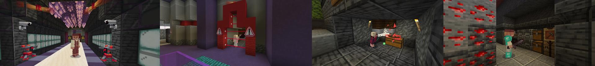 Panorama of the Minecraft Bedrock Marketplace product Secret Base created by Diamond Studios.