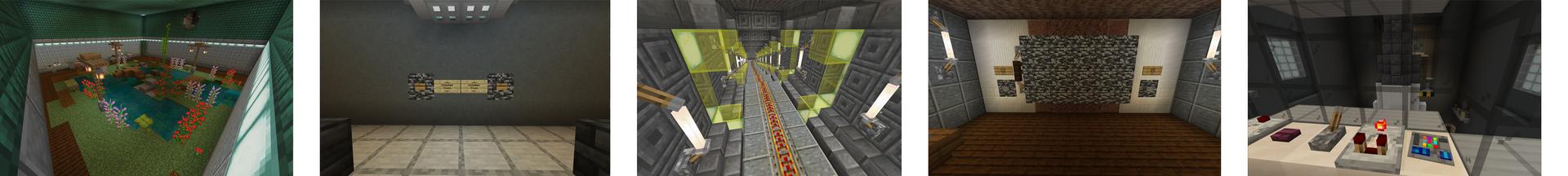 Panorama of the Minecraft Bedrock Marketplace product Secret Hacker Bunker created by Diamond Studios.