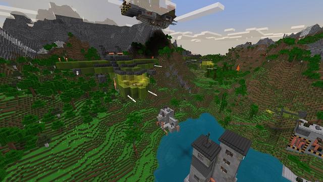 Screenshot of the Minecraft Bedrock Marketplace product Secret Hide-out created by Diamond Studios.
