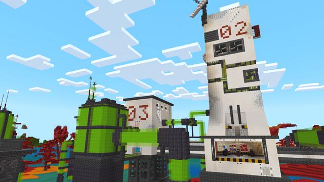 Screenshot of the Minecraft Bedrock Marketplace product Space Base created by Diamond Studios.