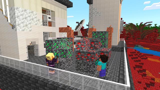 Screenshot of the Minecraft Bedrock Marketplace product Space Base created by Diamond Studios.