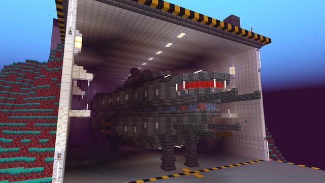 Screenshot of the Minecraft Bedrock Marketplace product Space Base created by Diamond Studios.