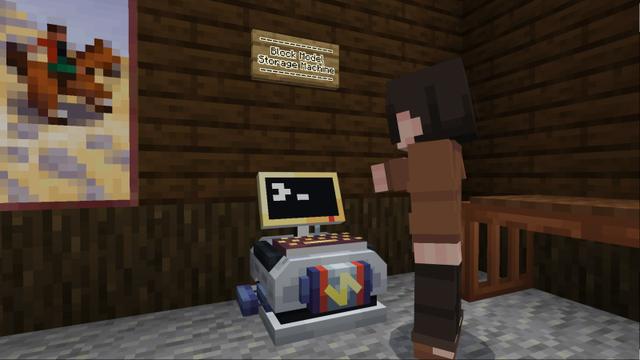 Screenshot of the Minecraft Bedrock Marketplace product Storage++ Add-On created by Diamond Studios.