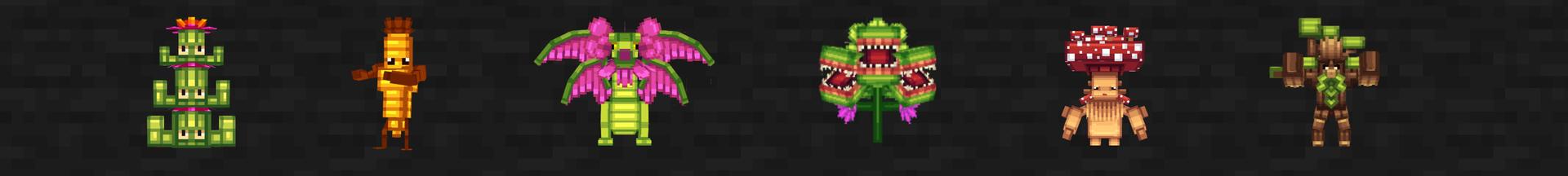 Panorama of the Minecraft Bedrock Marketplace product Tower Defense - Plants vs Mobs created by Diamond Studios.