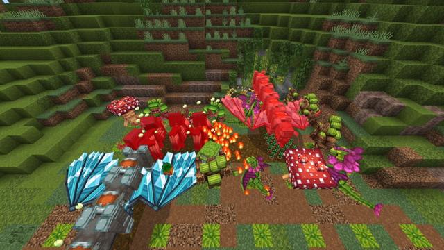 Screenshot of the Minecraft Bedrock Marketplace product Tower Defense - Plants vs Mobs created by Diamond Studios.
