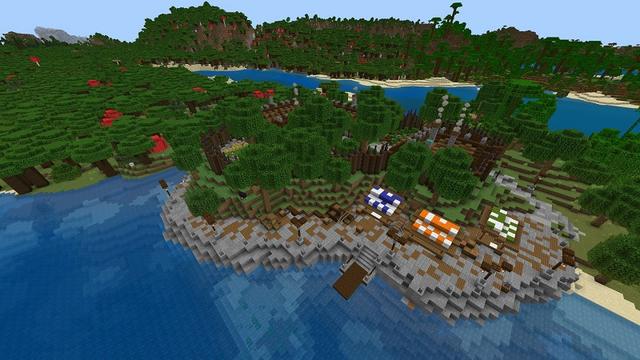 Screenshot of the Minecraft Bedrock Marketplace product Wooden Village created by Diamond Studios.