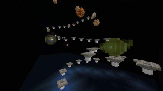 Screenshot of the Minecraft Bedrock Marketplace product World Parkour created by Diamond Studios.