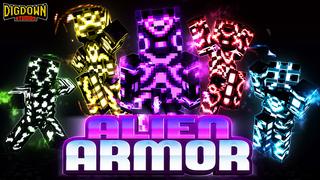 Thumbnail of the Minecraft Bedrock Marketplace product Alien Armor created by Dig Down Studios.