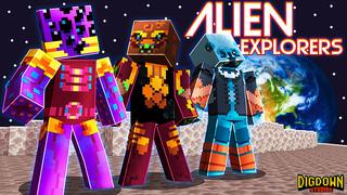 Thumbnail of the Minecraft Bedrock Marketplace product Alien Explorers created by Dig Down Studios.