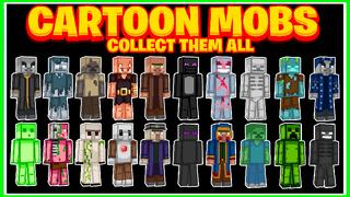 Thumbnail of the Minecraft Bedrock Marketplace product Cartoon Mobs created by Dig Down Studios.