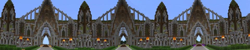 Panorama of the Minecraft Bedrock Marketplace product Community Hub created by Dig Down Studios.