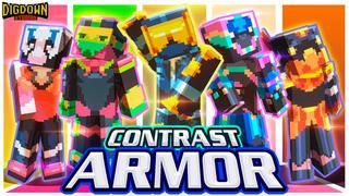 Thumbnail of the Minecraft Bedrock Marketplace product Contrast Armor created by Dig Down Studios.
