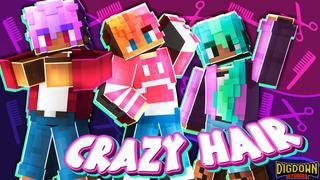 Thumbnail of the Minecraft Bedrock Marketplace product Crazy Hair created by Dig Down Studios.