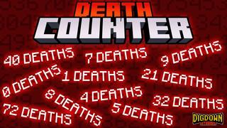 Thumbnail of the Minecraft Bedrock Marketplace product Death Counter created by Dig Down Studios.