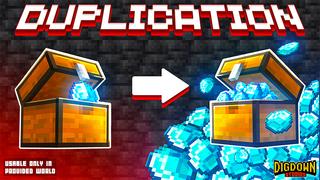 Thumbnail of the Minecraft Bedrock Marketplace product Duplication created by Dig Down Studios.
