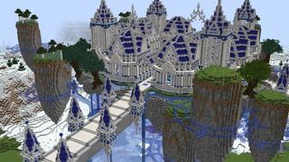 Screenshot of the Minecraft Bedrock Marketplace product Fantasy Community Hub created by Dig Down Studios.