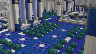 Screenshot of the Minecraft Bedrock Marketplace product Fantasy Community Hub created by Dig Down Studios.