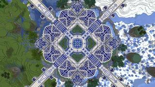 Screenshot of the Minecraft Bedrock Marketplace product Fantasy Community Hub created by Dig Down Studios.