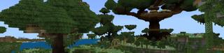 Panorama of the Minecraft Bedrock Marketplace product Floating Life: Tree House created by Dig Down Studios.