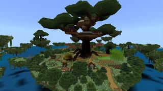 Screenshot of the Minecraft Bedrock Marketplace product Floating Life: Tree House created by Dig Down Studios.