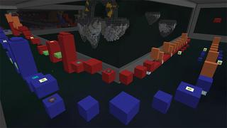 Screenshot of the Minecraft Bedrock Marketplace product Parkour del futuro created by Dig Down Studios.