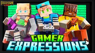 Thumbnail of the Minecraft Bedrock Marketplace product Gamer Expressions created by Dig Down Studios.