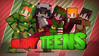 Thumbnail of the Minecraft Bedrock Marketplace product Holiday Teens created by Dig Down Studios.
