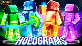 Thumbnail of the Minecraft Bedrock Marketplace product Holograms created by Dig Down Studios.