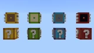 Screenshot of the Minecraft Bedrock Marketplace product Infinity Lucky Block created by Dig Down Studios.