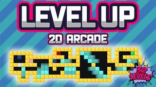 Thumbnail of the Minecraft Bedrock Marketplace product Level Up: Arcade 2D created by Dig Down Studios.