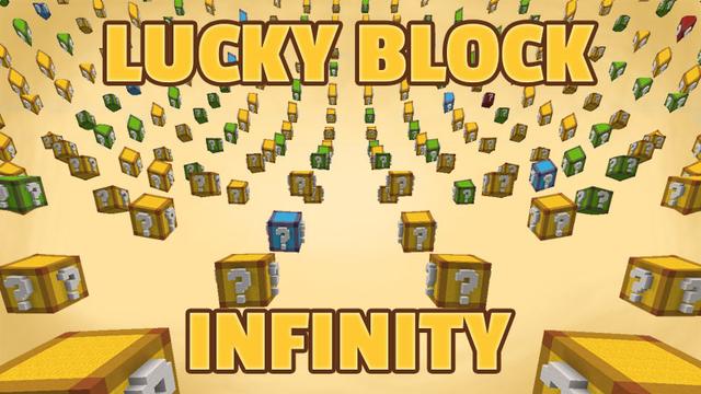 Thumbnail of the Minecraft Bedrock Marketplace product Lucky Block Infinity created by Dig Down Studios.