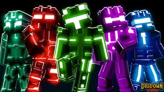 Thumbnail of the Minecraft Bedrock Marketplace product Neon Heroes created by Dig Down Studios.