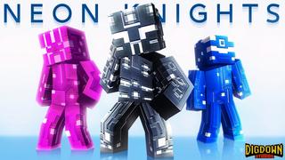 Thumbnail of the Minecraft Bedrock Marketplace product Neon Knights created by Dig Down Studios.