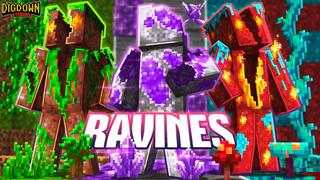Thumbnail of the Minecraft Bedrock Marketplace product Ravines created by Dig Down Studios.