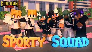 Thumbnail of the Minecraft Bedrock Marketplace product Sporty Squad created by Dig Down Studios.