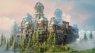 Thumbnail of the Minecraft Bedrock Marketplace product Steampunk Community Hub created by Dig Down Studios.