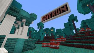 Screenshot of the Minecraft Bedrock Marketplace product TNT Run created by Dig Down Studios.