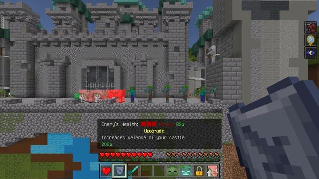 Screenshot of the Minecraft Bedrock Marketplace product Tower Defense created by Dig Down Studios.